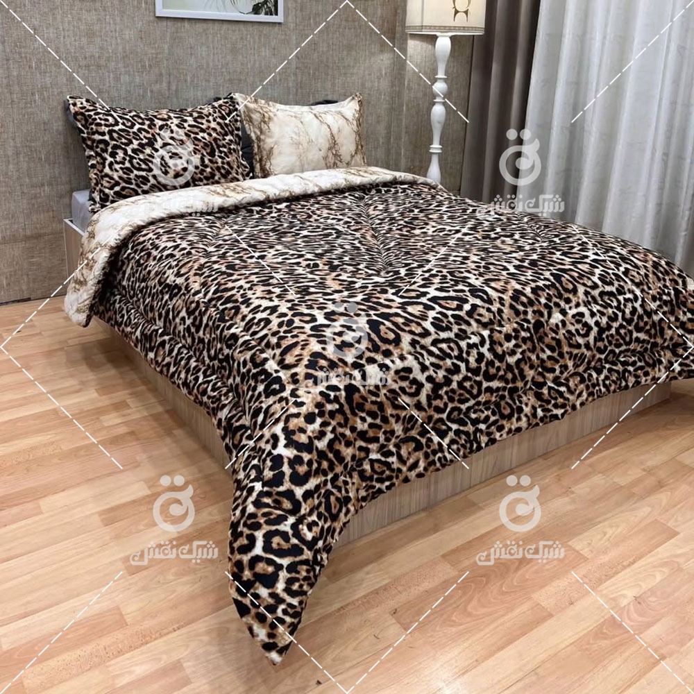 روتختی نخی کتان، طرح پلنگی، کد 25