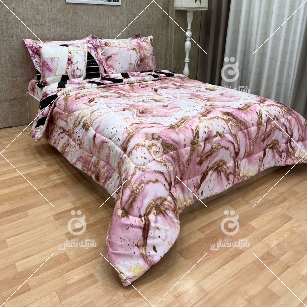 روتختی نخ کتان طرح ماربل کد 26