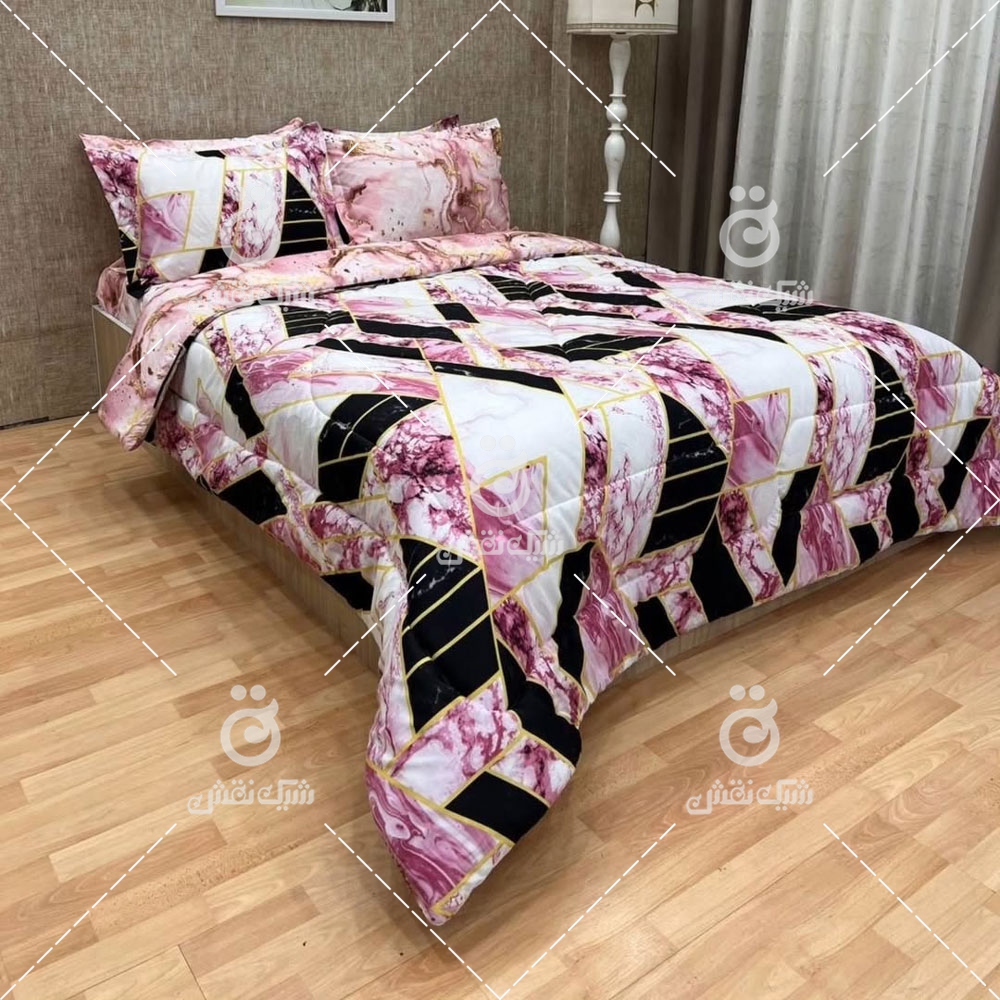 روتختی نخ کتان طرح ماربل کد 28