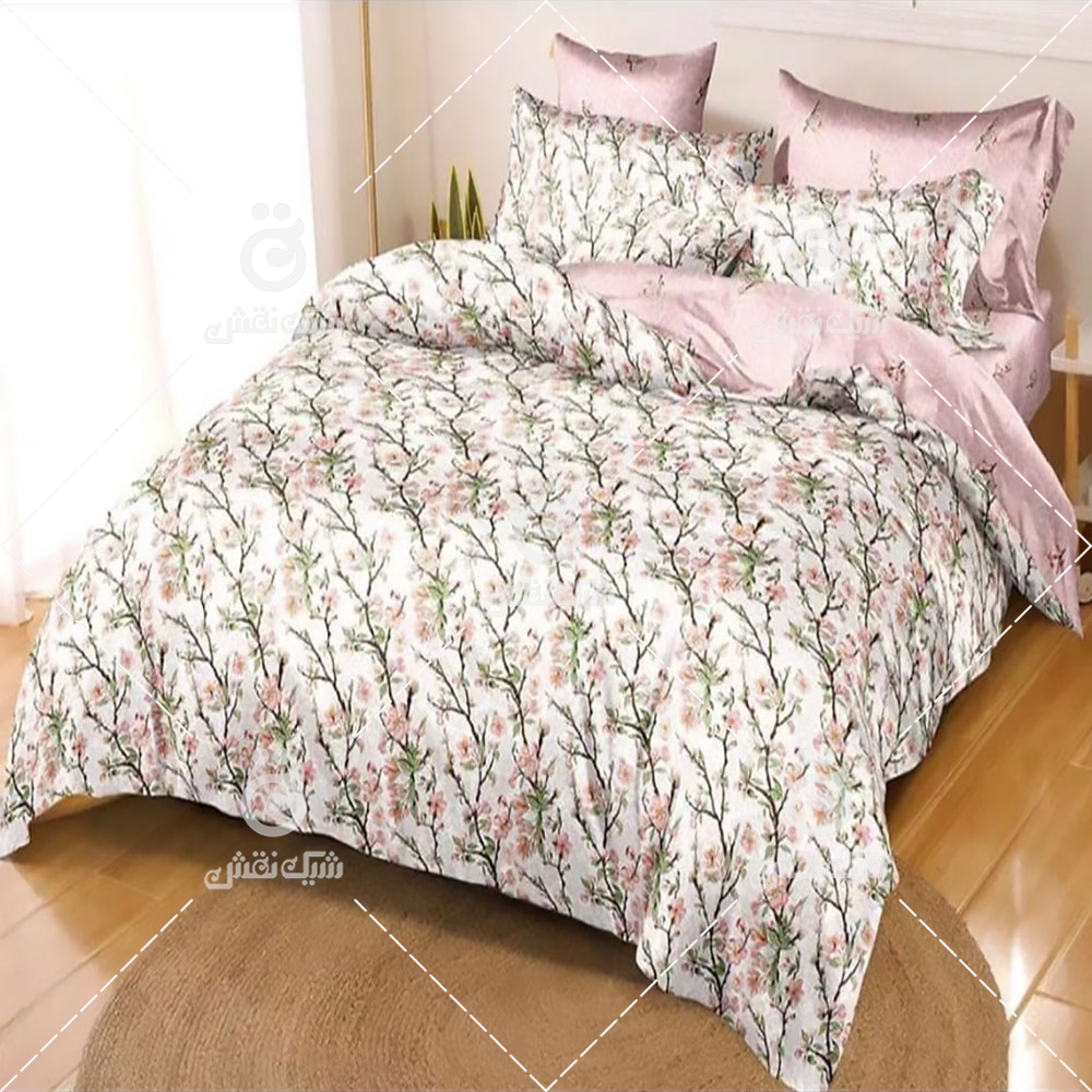 روتختی نخ کتان طرح گل کد 5